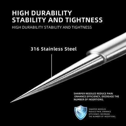 Aghi per tatuaggio, aghi professionali per tatuaggio, 20 pezzi, varie misure miste, Round Liner, Shader, Magnum, Curved/Round Mag, 5Rl 7Rl 9Rl 5Rs 7Rs 9Rs 15M1 21M1 15Cm 21Cm, aghi a membrana monouso per tatuaggio, per studio di tatuaggio professionale.