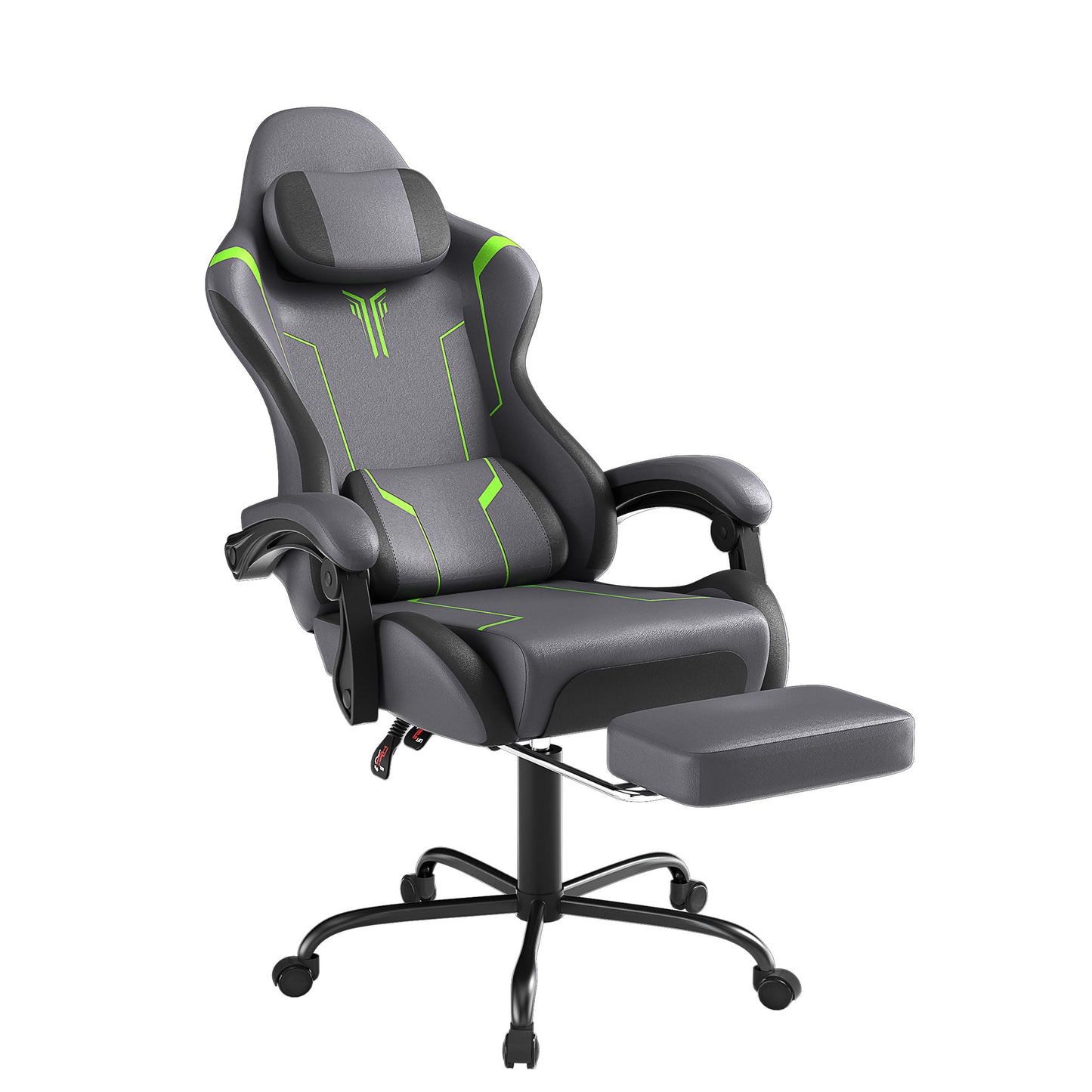 Sedia da gaming 150 kg, sedia da ufficio, sedia da scrivania da gaming con cuscino lombare e poggiatesta, sedia da gaming ergonomica regolabile in altezza, cinque colori