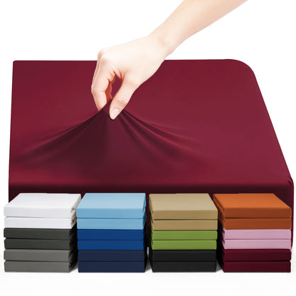 Lenzuolo con angoli elastici 1 pz in jersey di cotone bambù, lenzuolo con angoli elastici in misto cotone jersey, lenzuolo con angoli elastici/coprimaterasso/copriletto con angoli elastici su tutto il perimetro, realizzato in morbido e traspirante materia