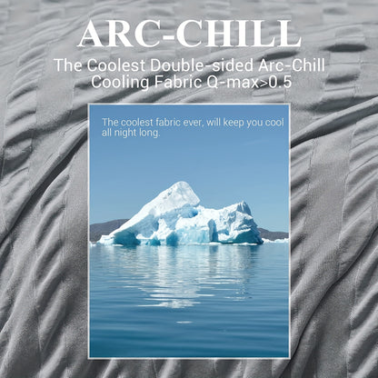 Coperta rinfrescante 1pc, assorbe il calore per mantenere il corpo fresco per le notti calde, fibra rinfrescante giapponese Arc-Chill3.0 Q-Max>0.5, coperte fredde estive leggere per dormire, regalo per chi dorme troppo caldo