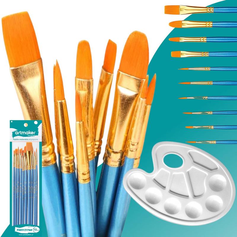 Artmaker XXL Set Completo per Pittura Artistica con Cavalletto in Legno da 50 cm, 6 Tele da 24x30 cm, Set di 12 Colori Acrilici, 10 Pennelli e Tavolozza – Il Regalo Perfetto per Artisti Principianti, Bambini e Adulti per Creare Opere d'Arte di Alta Qualit