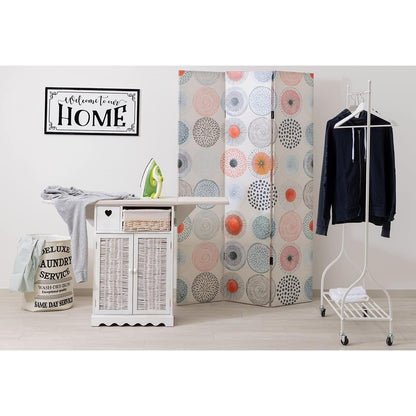 Baroni Home Mobile da Stiro con ASSE Ripiegabile, adatto per lavanderia, organizzazione, in legno