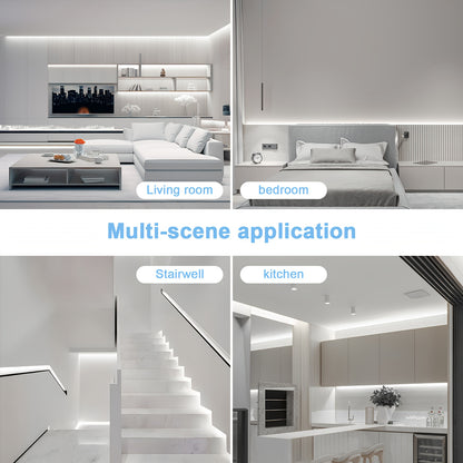 Strisce LED COB, adatte per AC 220V-240V, illuminazione esterna flessibile, con 288 LED per metro. Questa striscia LED adesiva offre un alto contrasto in bianco o bianco caldo, ideale per decorare cucine, giardini e interni domestici.