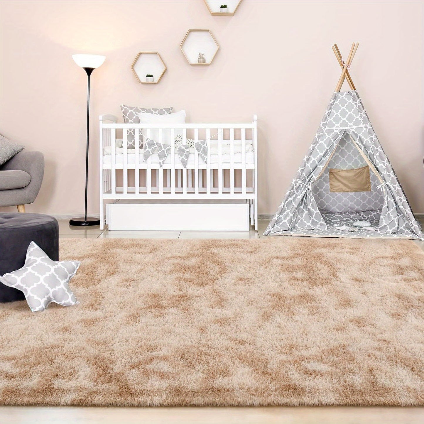 1 Tappeto Morbido in Peluche, Tappeto Antiscivolo in Peluche, Tappeto Morbido da Comodino, Tappeto Tie Dye per Soggiorno, Decorazione per la Casa, Tappeto per Animali Domestici, Tappeto per Camera da Letto e Soggiorno, Decorazione per la Stanza, Adatto pe