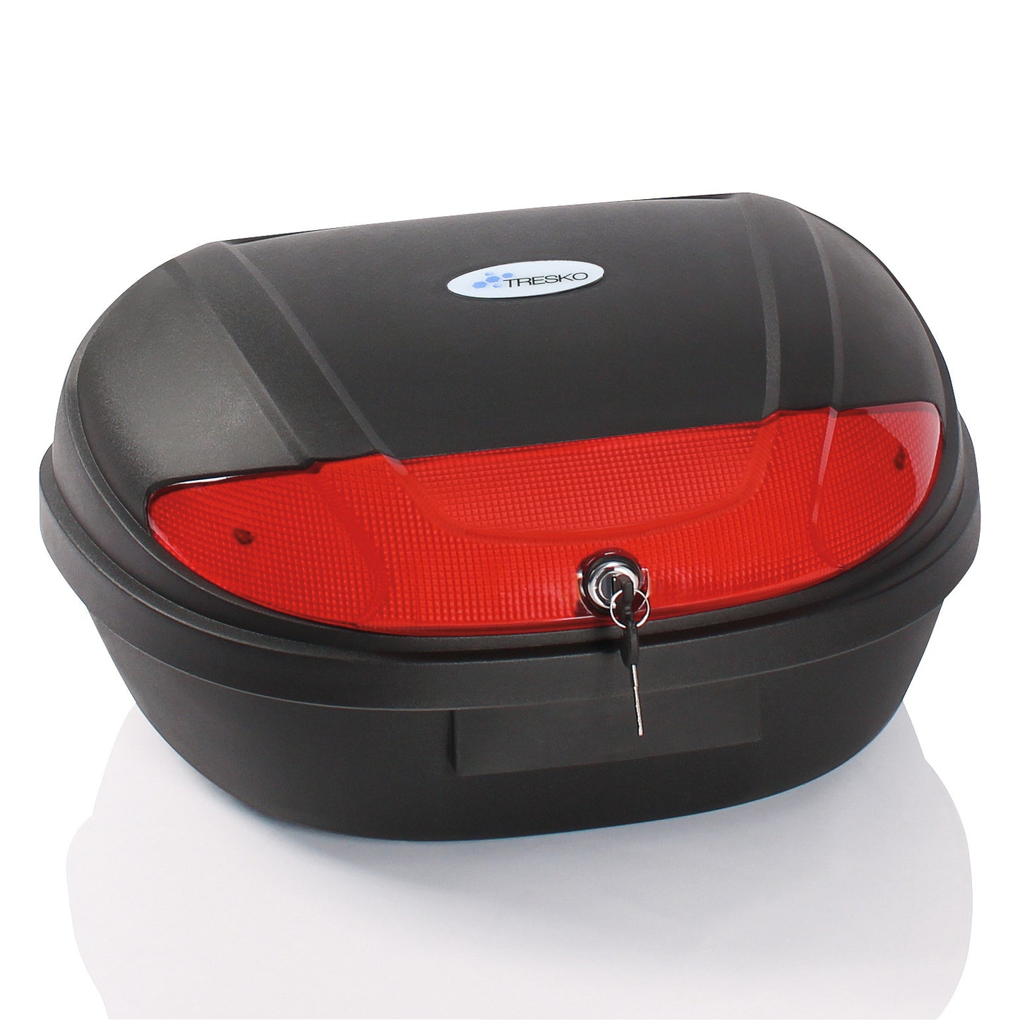 TRESKO® XXL Topcase 48 L - Borsa Moto Universale per 2 Caschi, per Scooter, Moto, Moped & Quad
