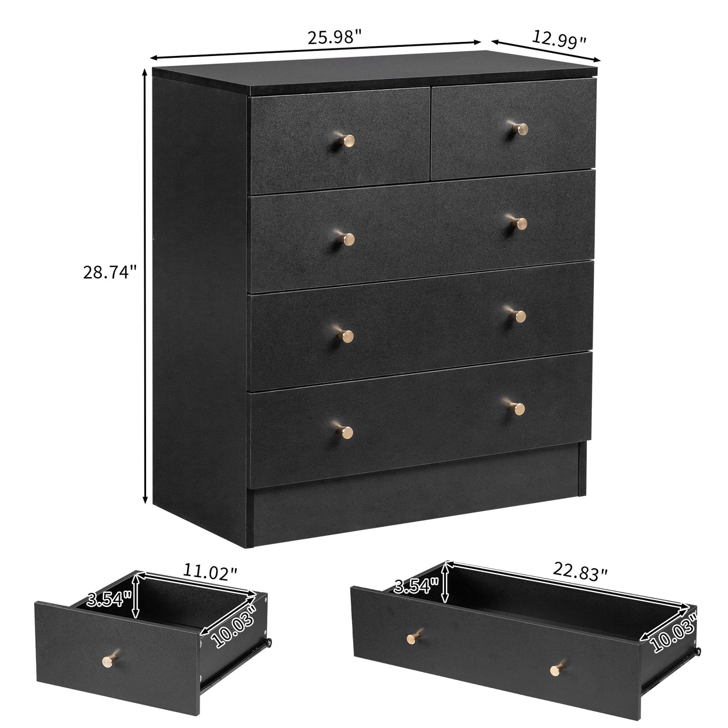 Comò moderno, legno per camera da letto e letto – vista dettagliata 4