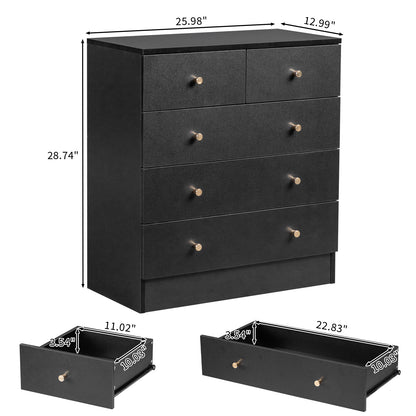 Comò moderno, legno per camera da letto e letto – vista dettagliata 4