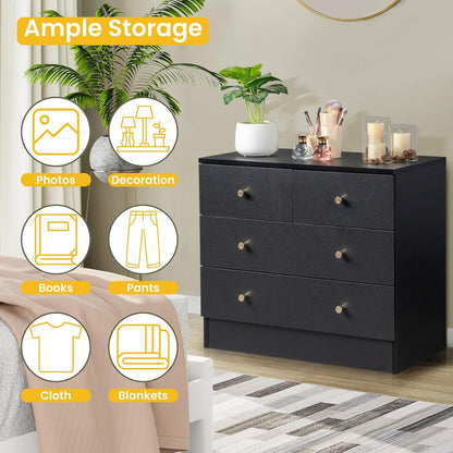 Comò moderno, legno per camera da letto e letto – vista dettagliata 9