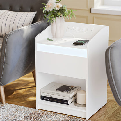 Comodino, 1 cassetto portaoggetti per uso quotidiano – vista dettagliata 2
