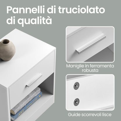 Comodino, 1pz per uso quotidiano e zona giorno – vista dettagliata 3
