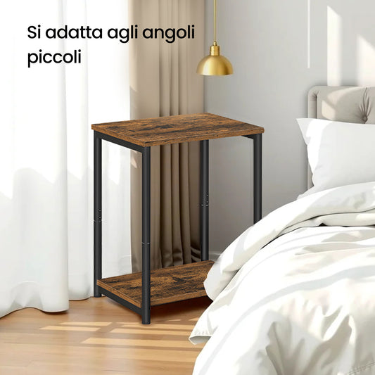 Comodino, 30 x 38,5 x 50 cm per zona giorno e uso quotidiano – vista principale