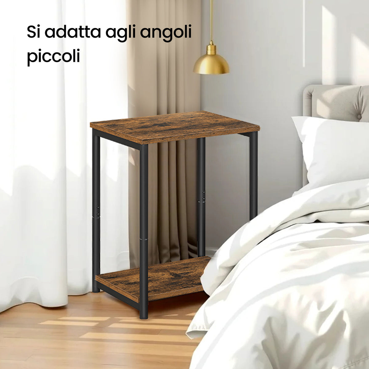Comodino, 30 x 38,5 x 50 cm per zona giorno e uso quotidiano – vista dettagliata 8