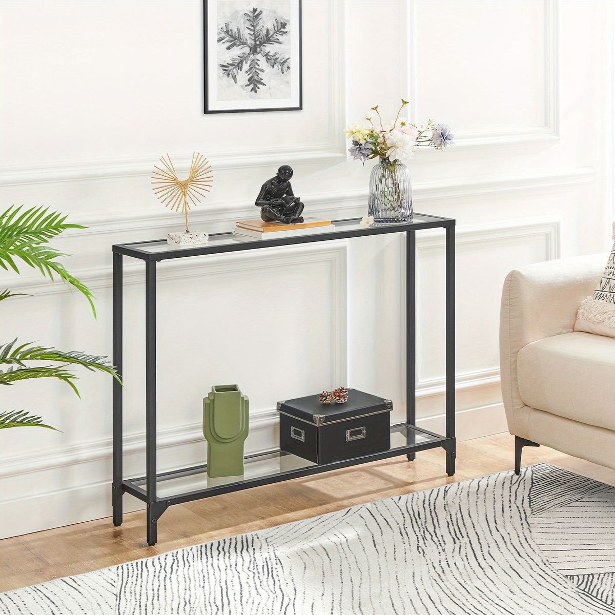 Console da divano, vetro per soggiorno e casa – vista dettagliata 9