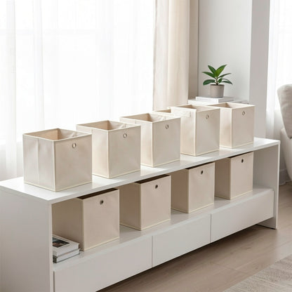 Contenitore portaoggetti pieghevole, nero per casa – vista dettagliata 6