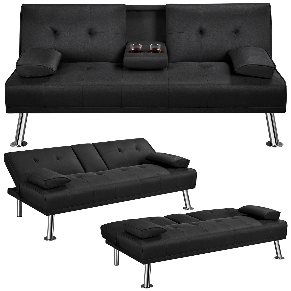 Costoffs Divano Letto a, Marrone per camera da letto – vista dettagliata 5