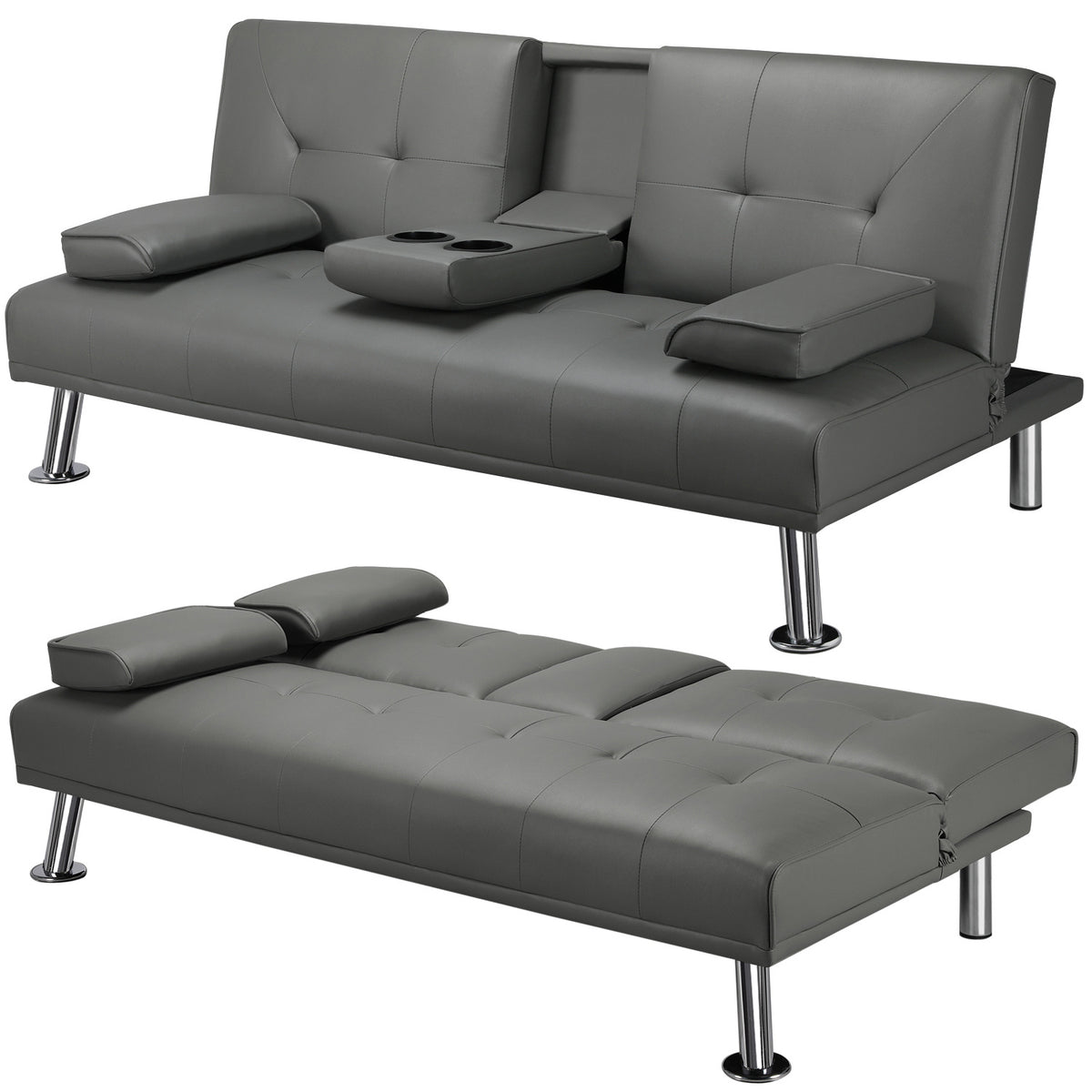 Costoffs Divano Letto a, Marrone per camera da letto – vista dettagliata 8