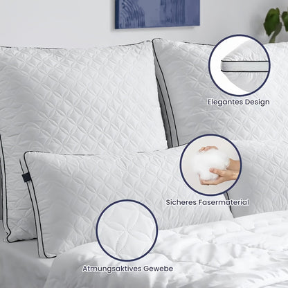 Cuscini, 1 pz per camera da letto e letto – vista dettagliata 4