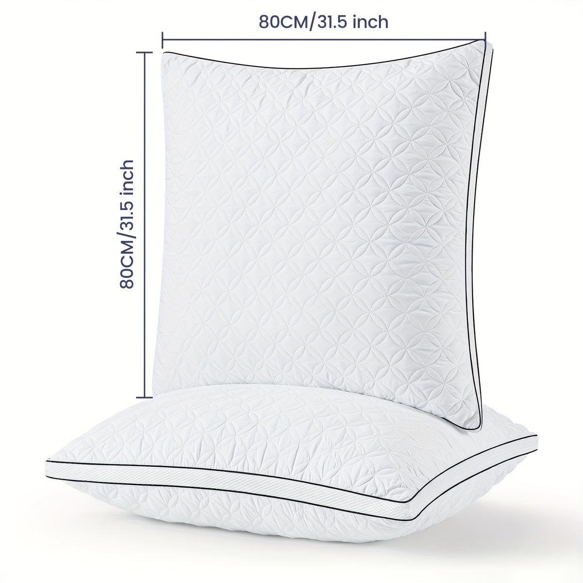 Cuscino cervicale, 80×80CM per supporto cervicale e riposo – vista dettagliata 2