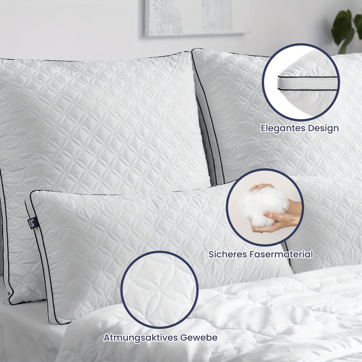 Cuscino cervicale, 80×80CM per supporto cervicale e riposo – vista dettagliata 6