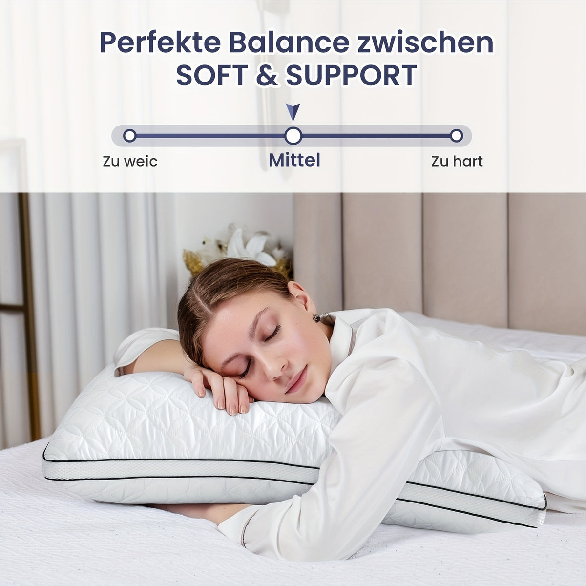 Cuscino cervicale, 80×80CM per supporto cervicale e riposo – vista dettagliata 9