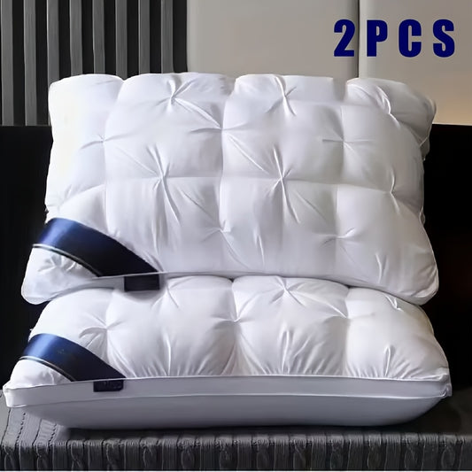 Cuscino da letto, Bianco-2 Pezzi-A per letto – vista principale