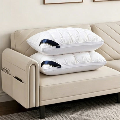 Cuscino da letto, Bianco-2 Pezzi-A per letto – vista dettagliata 8