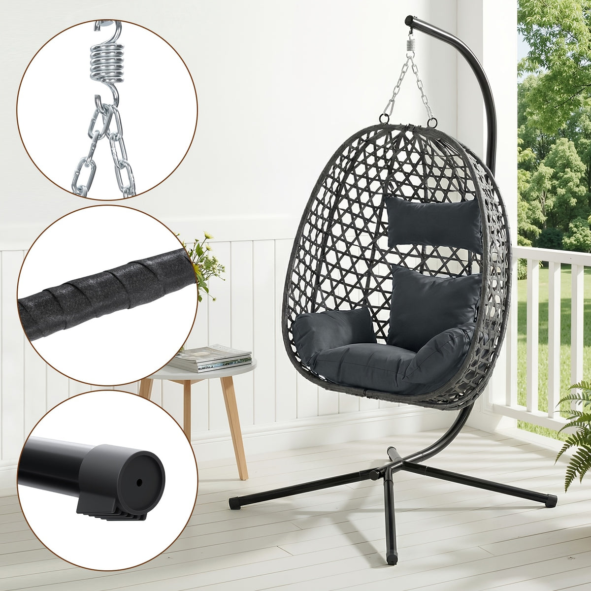 Cuscino, rattan per riposo e relax – vista dettagliata 3