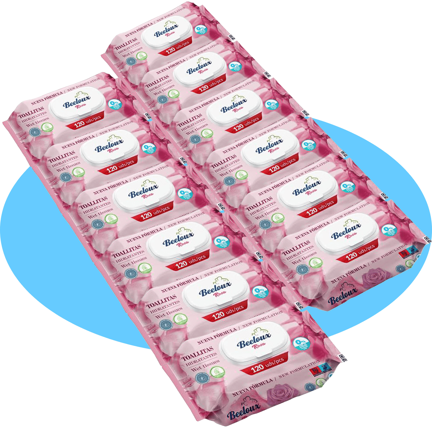 Salviette Umide in Fibra Ultra-Morbida per Cura Profonda e Idratazione, Ideali per Pelli Sensibili, Profumo Fresco, Confezioni da 3/6/9/12 Unità, 360/720/1080/1440 Salviette - Bestline