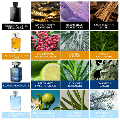 [ Set di Profumi da Uomo per Settimana ] Colonia da Uomo ai Feromoni, Note Acquatiche Fresche e Note Legnose Classiche, Fragranza a Lunga Durata, Colonia da Uomo Affascinante, Atmosfera Romantica, Regalo Perfetto per Lui, Regalo di Compleanno e Regalo per
