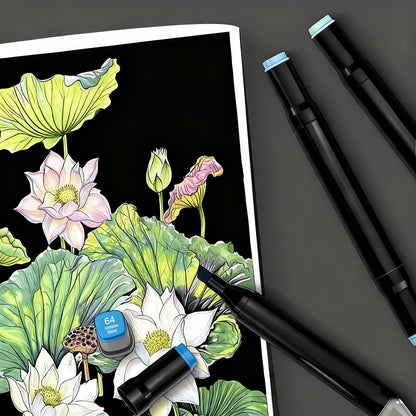 262pz Pennarelli Artistici, Matite da Disegno a Doppia Testa per Adulti Artisti che Schizzano, Disegno Rapido, Colorazione, Evidenziazione, Illustrazione, Design di Anime, Set di Pennarelli per Schizzi d'Arte