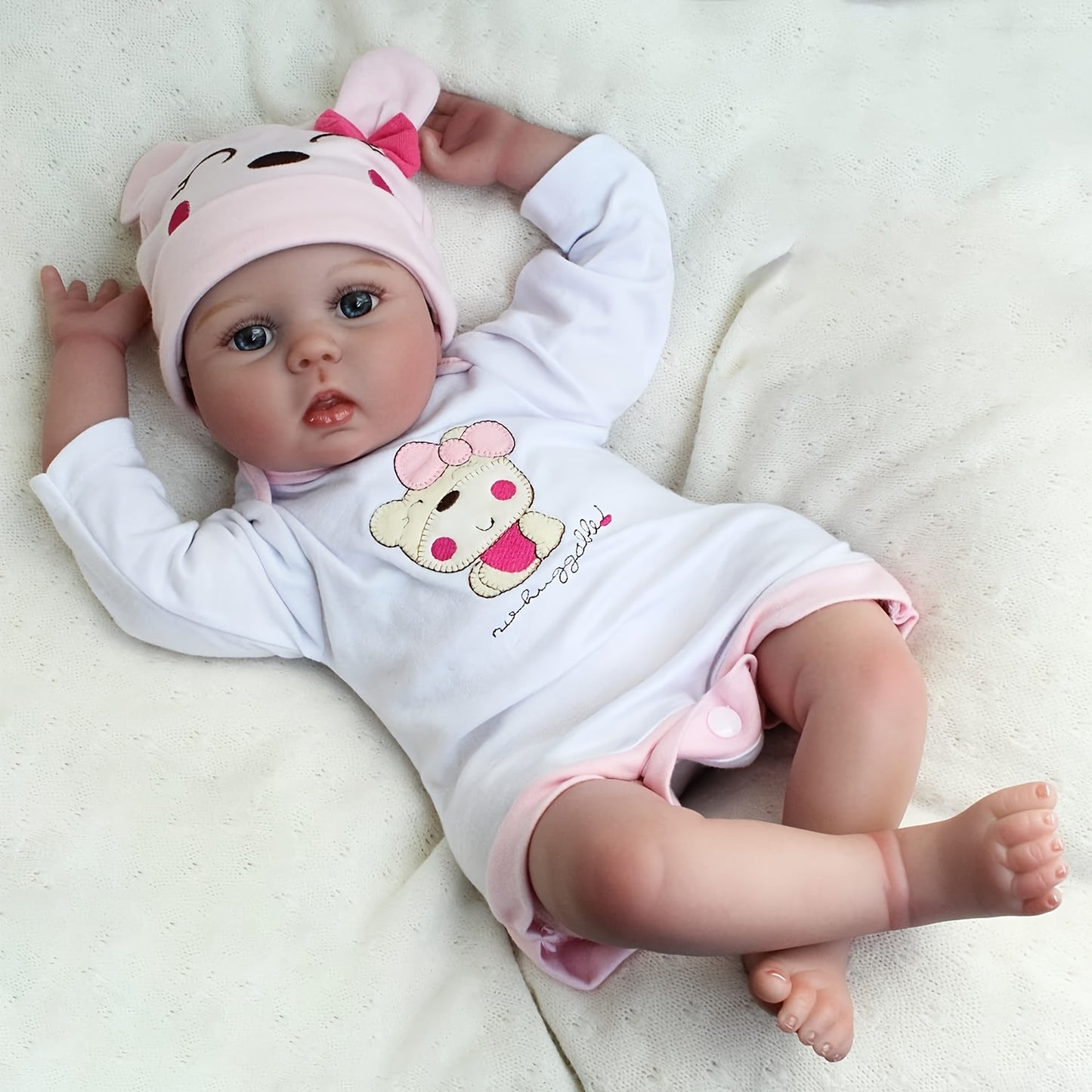 Bambola Rinascita - Bambola Ragazza Rinascita - Un Giocattolo Neonato Molto Carino e Morbido Adatto a Bambini di 3-8 Anni Come Regalo di Natale/Festa