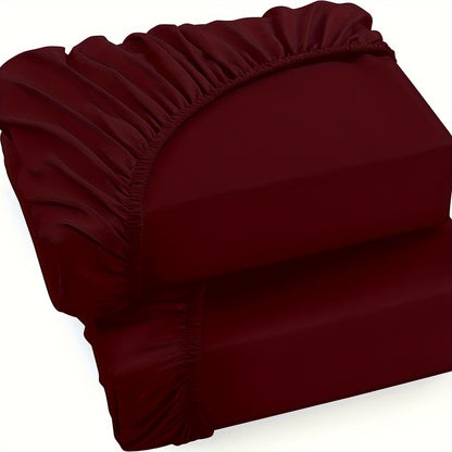 Confezione da 2 lenzuola con angoli in 100% 130gsm, lenzuola con angoli in 100%, gonna da 30cm, ipoallergenico, lenzuolo da letto traspirante, adatto per camera da letto, dormitorio e camera degli ospiti, lavabile in lavatrice, biancheria da letto, con an