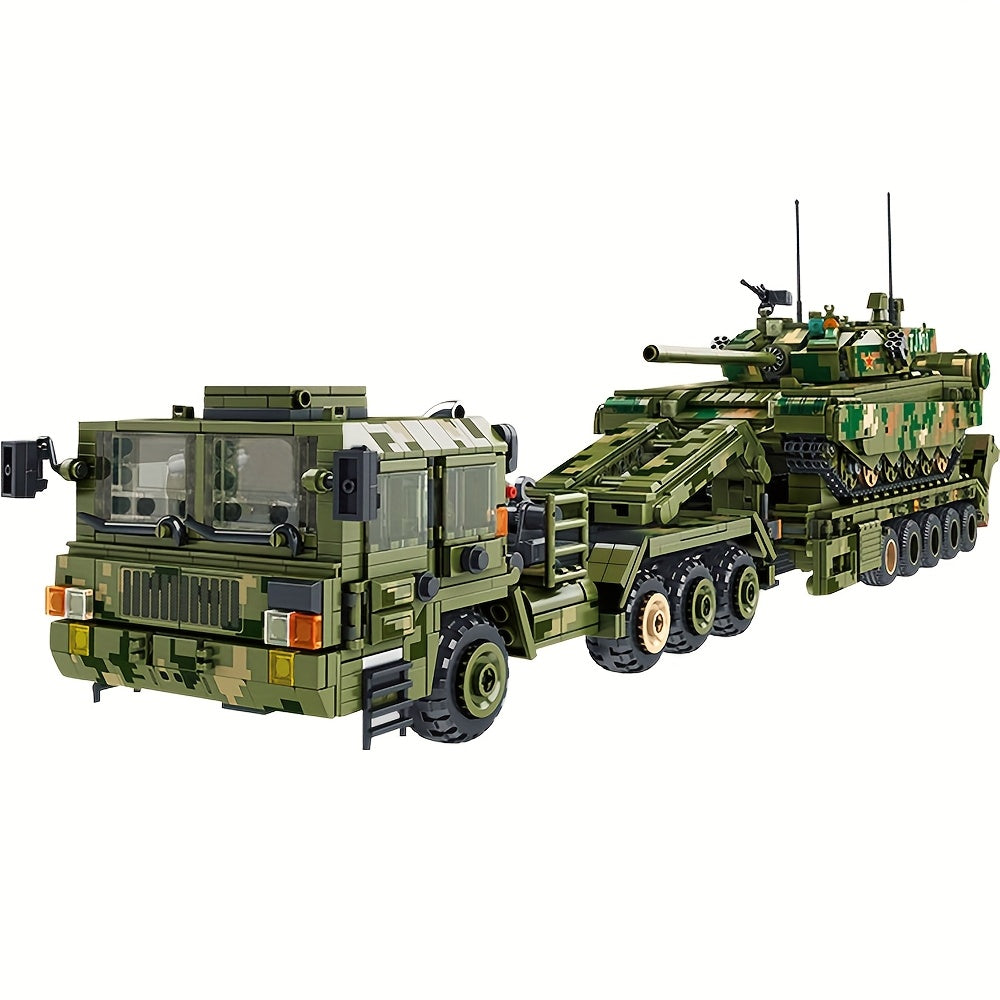 Un set di 2784 pezzi di kit di costruzione di veicolo blindato per personale, set di costruzione blindato militare, modello di blocco di costruzione decorativo MOC, regalo per appassionati, 688003