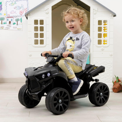 Baroni Toys Quad Elettrico per Bambini 3+ anni con Manubrio Sterzante, Musica e Luci Funzionanti, Quad con Modalità Avanti/Retro, Facile da Montare, 70x42x45 cm