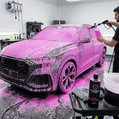 Refresh Cars Pink Foam 500ml - Shampoo Attivo Schiuma Rosa per Prelavaggio e Lavaggio Manuale Auto - Pulizia Profonda