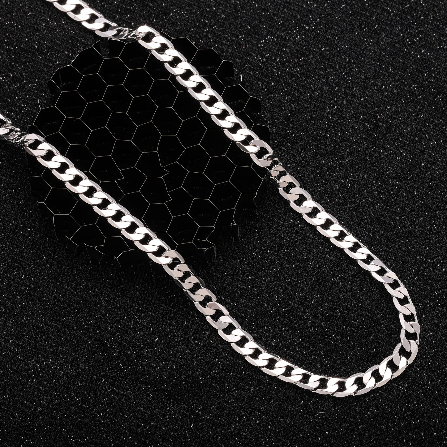 Collana da uomo in argento 925 con catena cubana da 5 mm, stile hip hop per feste, accessori di gioielleria, regali per uomo, San, anniversario, compleanno, regalo per la festa del papà, confezione regalo