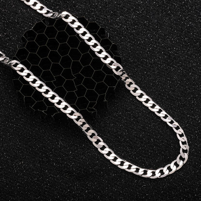 Collana da uomo in argento 925 con catena cubana da 5 mm, stile hip hop per feste, accessori di gioielleria, regali per uomo, San, anniversario, compleanno, regalo per la festa del papà, confezione regalo