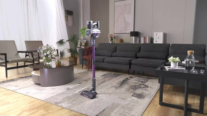 Aspirapolvere senza fili Lubluelu 46 Kpa -groviglio, aspirapolvere a bastone 6 in 1 con display a LED, autonomia di 50 minuti per tappeti, pavimenti duri, peli di animali domestici