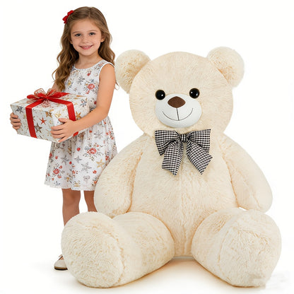 Orsacchiotto Gigante 109,22 cm Peluche Animale di Peluche Simpatico Orsacchiotto a Grandezza Naturale per Bambini Fidanzata Morbido Orsetto di Peluche per Compleanno San Valentino Anniversario Natale