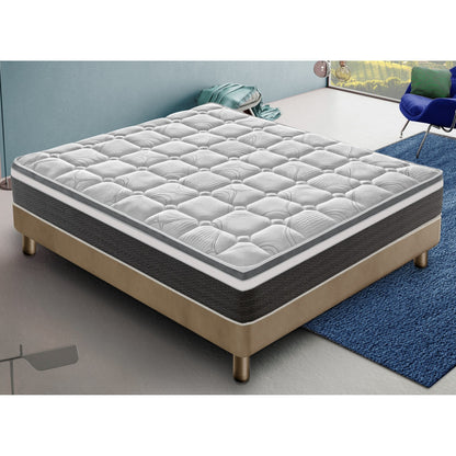 Materasso Memory Foam, Ortopedico Indeformabile, Alto 30 cm, 13 Zone di Comfort , Made in Italy, Massima Traspirazione, Sistema Alleviamento Punti di Pressione Disponibile in diverse Dimensioni