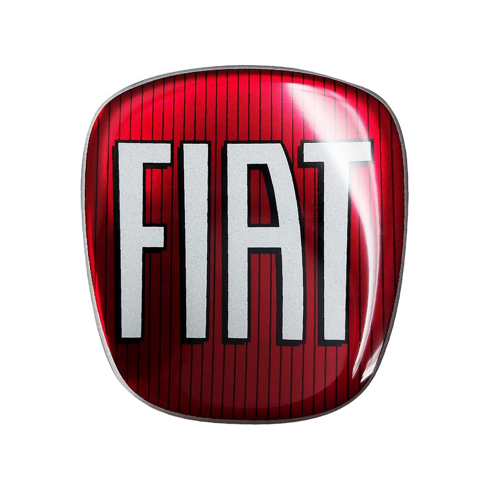 Fiat Adesivo 3D Ricambio Logo Posteriore per Bravo , Rosso