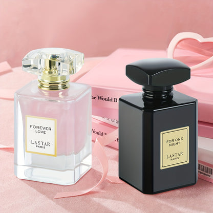 2 Flaconi di Profumo Trasparente da Donna, Rosa, Vaniglia, Gelsomino, Morbido e Dolce, Profumo Promozionale da Donna, Texture Avanzata, Fragranza Avanzata, Fragranza Floreale Affascinante a Lunga Durata, Consigliato per Appuntamenti, Viaggi, Regali per Do