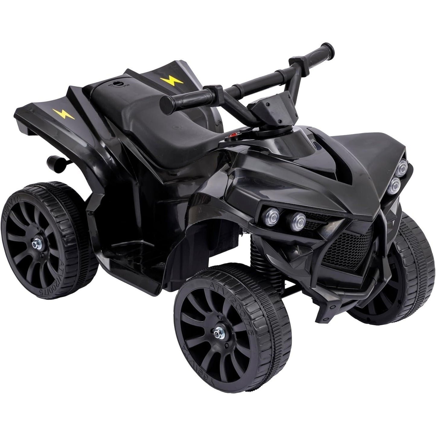 Baroni Toys Quad Elettrico per Bambini 3+ anni con Manubrio Sterzante, Musica e Luci Funzionanti, Quad con Modalità Avanti/Retro, Facile da Montare, 70x42x45 cm