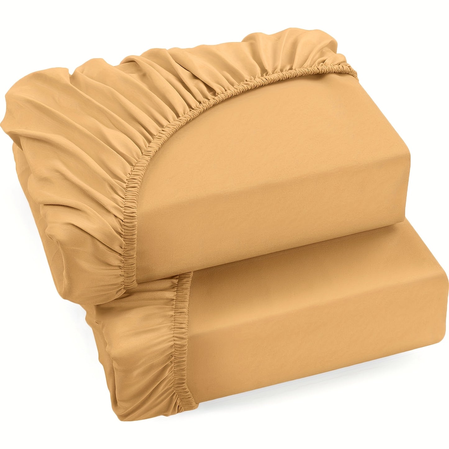 Confezione da 2 lenzuola con angoli in 100% 130gsm, lenzuola con angoli in 100%, gonna da 30cm, ipoallergenico, lenzuolo da letto traspirante, adatto per camera da letto, dormitorio e camera degli ospiti, lavabile in lavatrice, biancheria da letto, con an