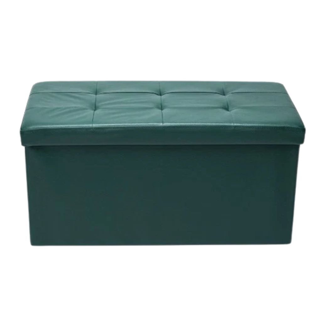 cecaro group POUFF POUF CONTENITORE ECOPELLE PANCA BAULE IMBOTTITO BOTTONI TRAPUNTATO VARI COLORI