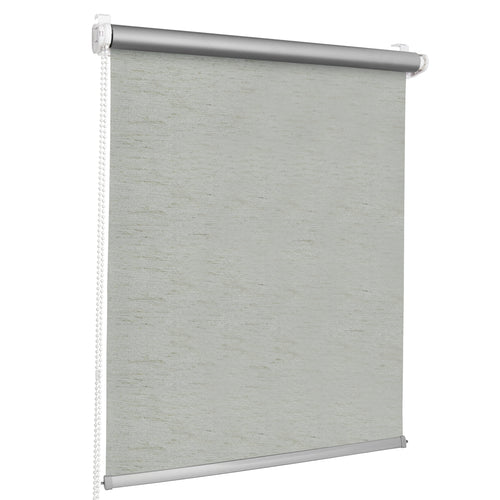 Tenda a rullo termica • GRAY MELANGE • 32 dimensioni • BOJANEK THERMO • Maniglie regolabili • Installazione senza forare sulla finestra • Tenda a rullo con meccanismo a catena • Copertura per finestra che protegge dal sole e dal calore • Ideale per soggio