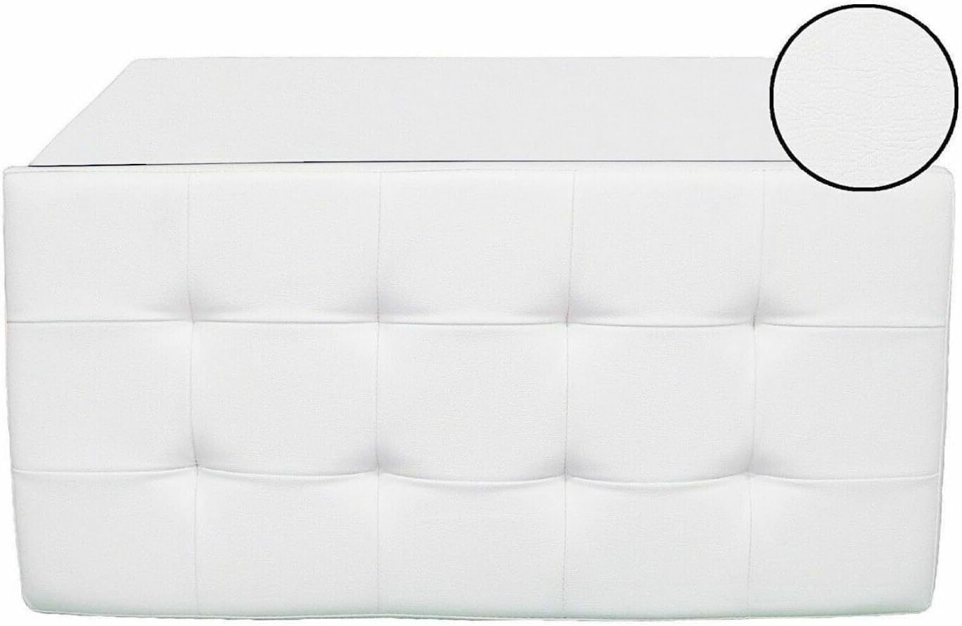 cecaro group POUFF POUF CONTENITORE ECOPELLE PANCA BAULE IMBOTTITO BOTTONI TRAPUNTATO VARI COLORI