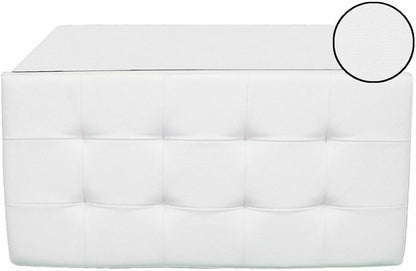 cecaro group POUFF POUF CONTENITORE ECOPELLE PANCA BAULE IMBOTTITO BOTTONI TRAPUNTATO VARI COLORI