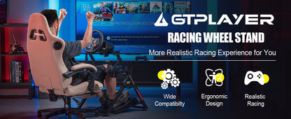 Supporto per volante da gaming, stand per volante da corsa con attacco per leva del cambio V1/V2, struttura regolabile in inclinazione, con portabevande
