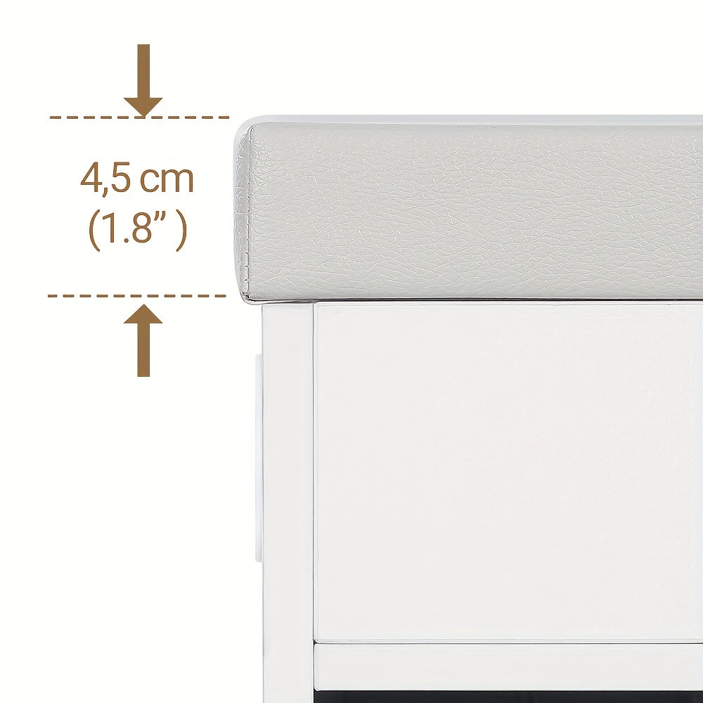Banchetto per scarpe con sedile - Scaffale per scarpe a 12 scomparti e organizzatore di stoccaggio, Banchetto per ingresso salvaspazio con mensole rimovibili, Costruzione robusta in legno duro/pastiglia, 30x100x55cm (11, 8x39, 4x21, 6in) - per soggiorno,